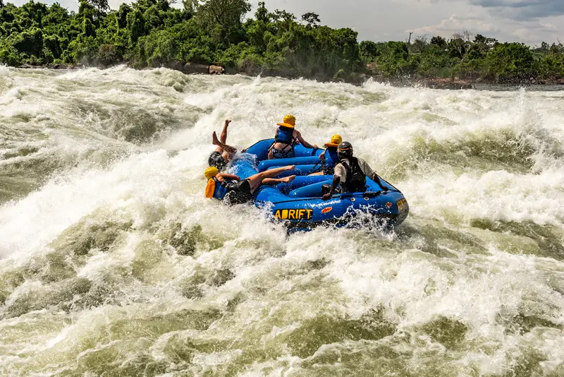 Wild waters rafting on the Nile